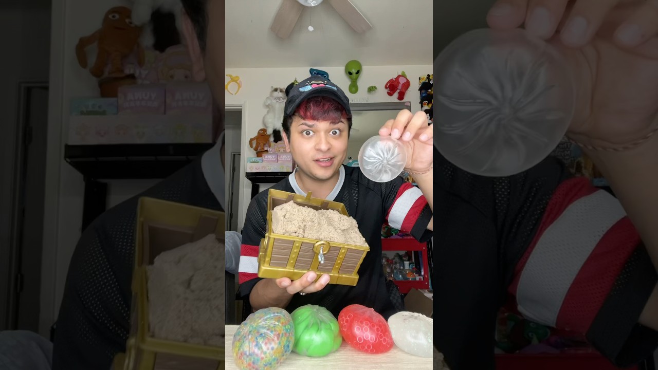 Making a Kinetic Sand Dumpling Squishy! ⏳🎈 #dumpling #kineticsand #squishy