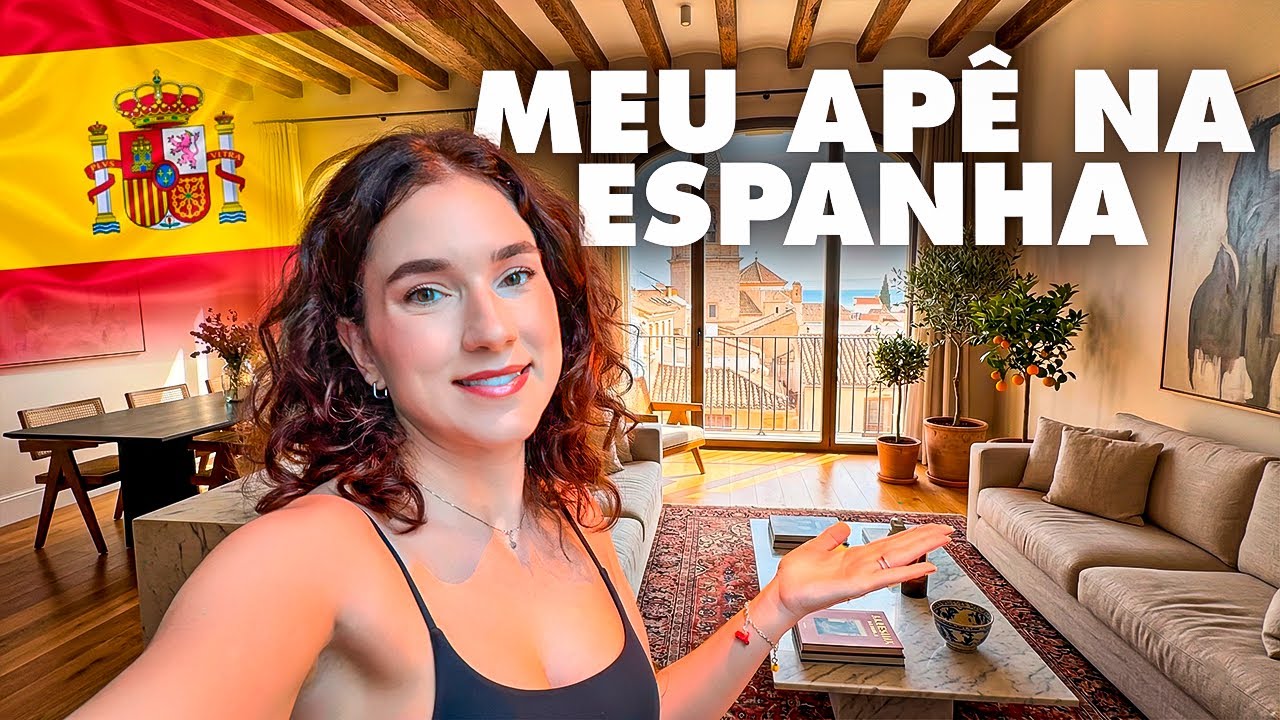 TOUR DO MEU NOVO APÊ NA ESPANHA! 🇪🇸 