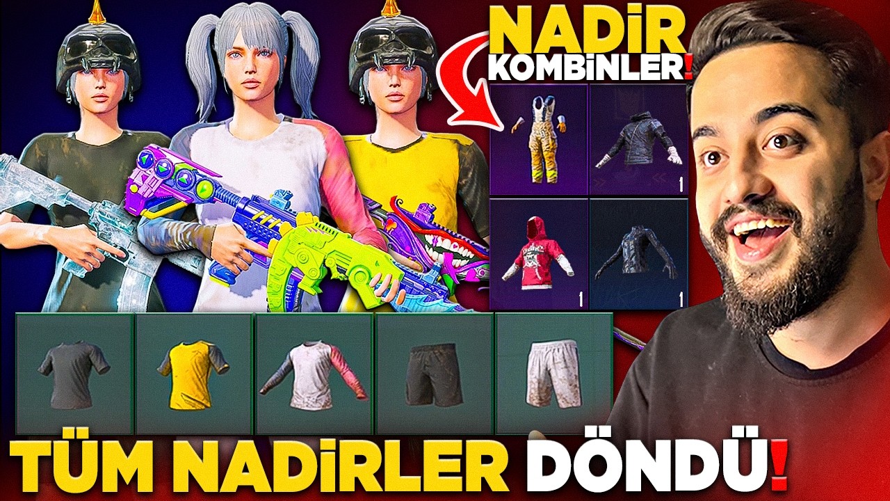 OHA! TÜM NADİR KOMBİNLER TEK SANDIKTA DÖNDÜ! İNANILMAZ! PUBG Mobile Kore