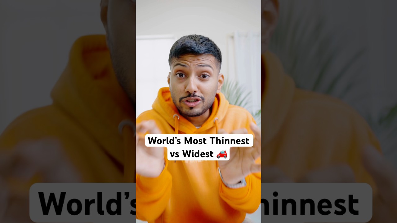 World’s Most Thinnest vs Widest Car 🚗