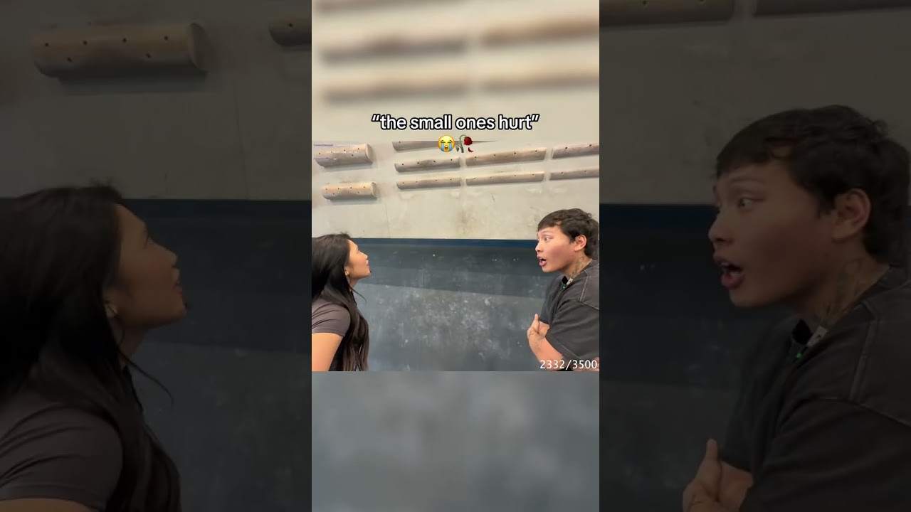 She only likes the bigger ones 😭 #streamer #girlfriend #rockclimbing #trend #funny