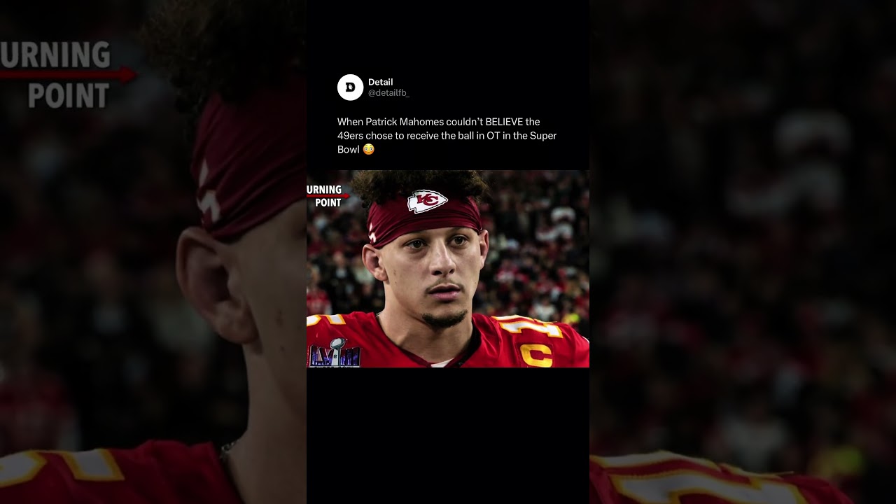 When Patrick Mahomes KNEW they were winning the Super Bowl 😳 #shorts #nfl