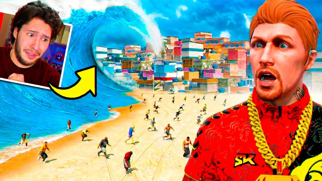 Sobrevivendo a UM TSUNAMI no GTA 5 RP!!