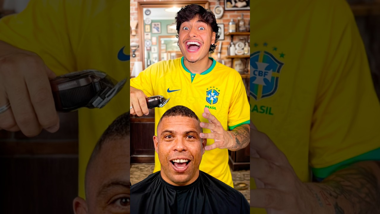 Você faria o corte do RONALDO por R$1.000? 😂 #shorts