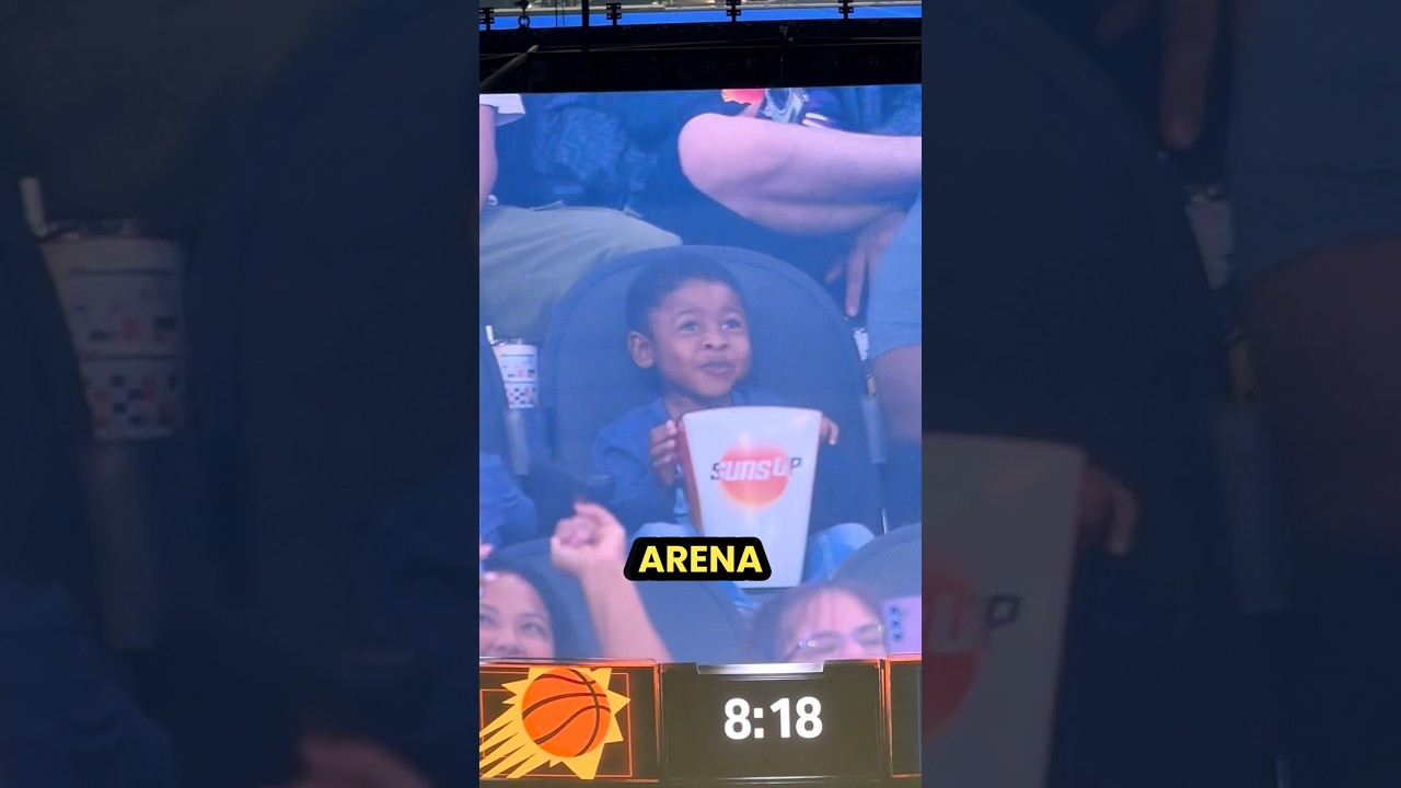 A reação da criança no telão da NBA viralizou