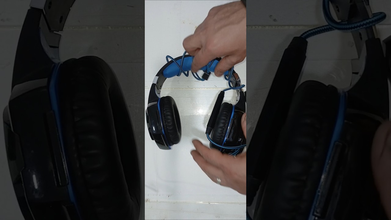 سماعة 🎧 جيمينج ب30 جنيه من سوق الجمعة #diy #اعادة_تدوير #سوق_الجمعة #مستعملينجو #beforeandafter