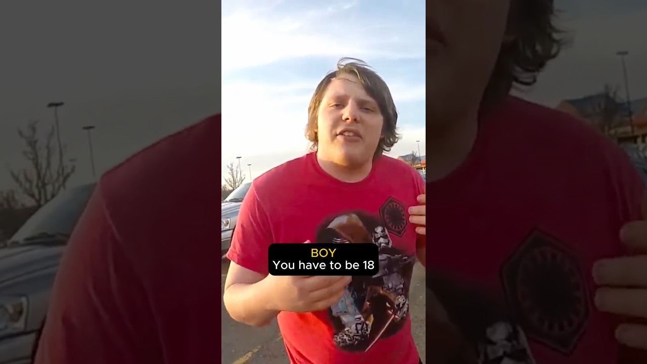 Teens try to negotiate with biker #biker