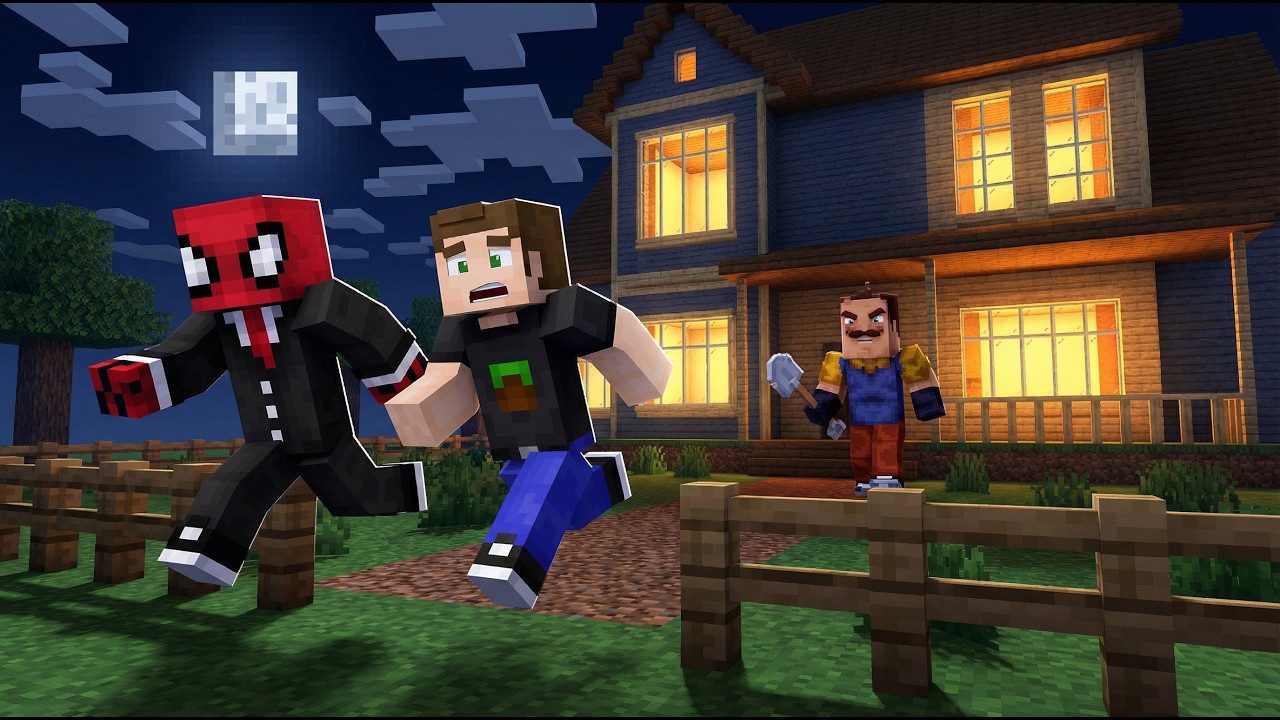 Minecraft AMA Kötü Komşudan Kaçış