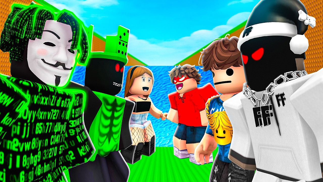 YOUTUBERS vs HACKERS In Escape Tsunami!