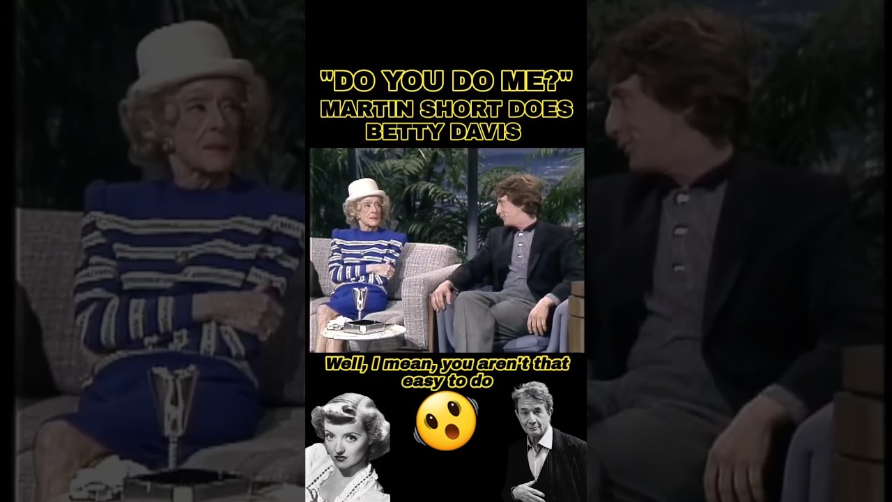 Martin Short does Bette Davis & she isn't impressed #shorts #johnnycarson #bettydavis #martinshort