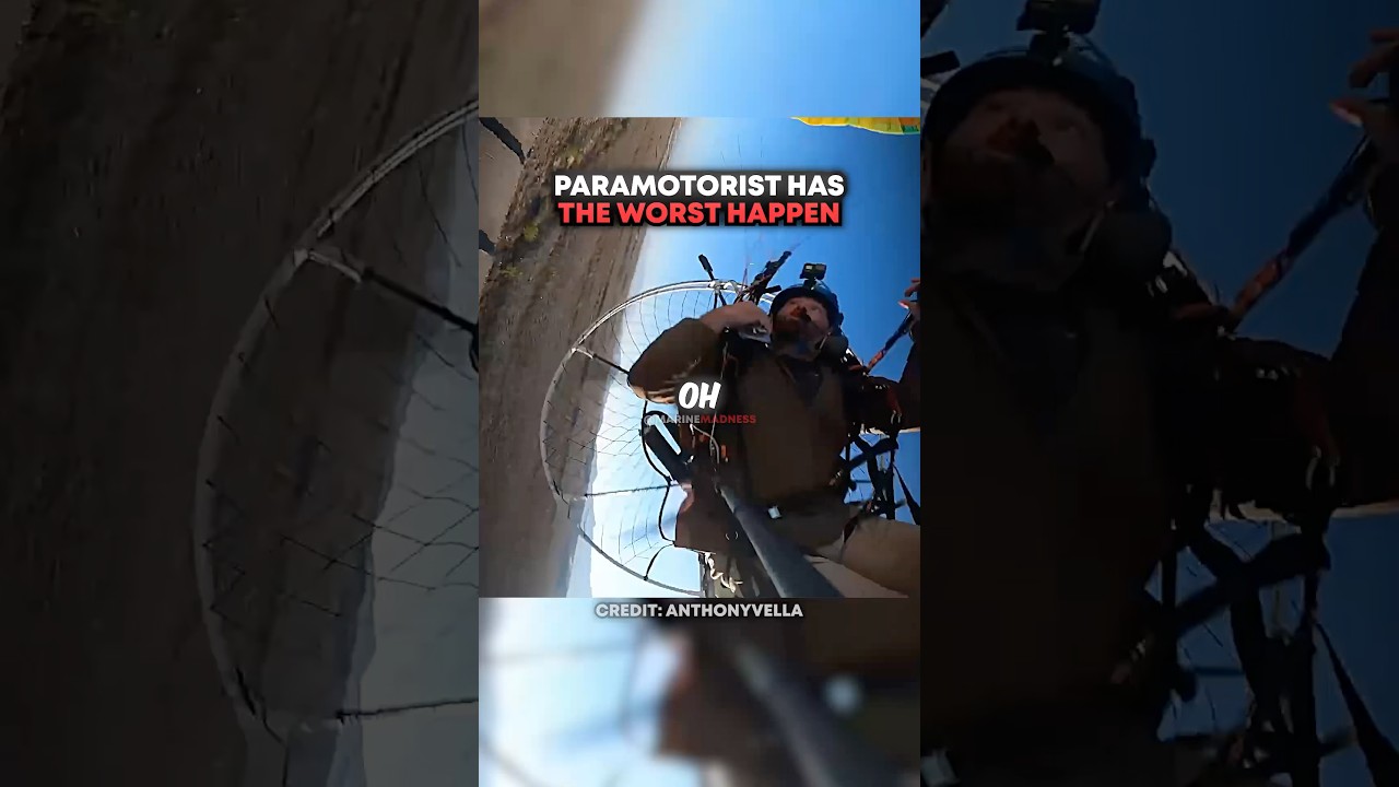 Paramotorist Has The WORST Happen 🫢