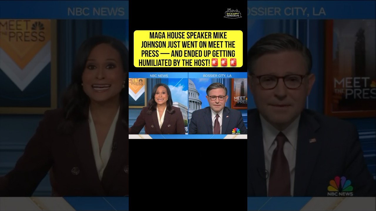 Meet The Press DROPS BOMB on Mike Johnson LIVE ON AIR!🚨