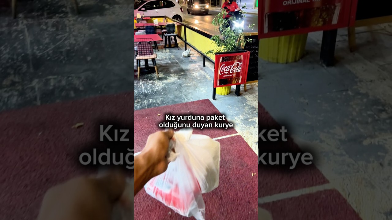 Kız yurdunu duyan kuryenin tepkisi😂😂 #shorst #vlog #motovlog