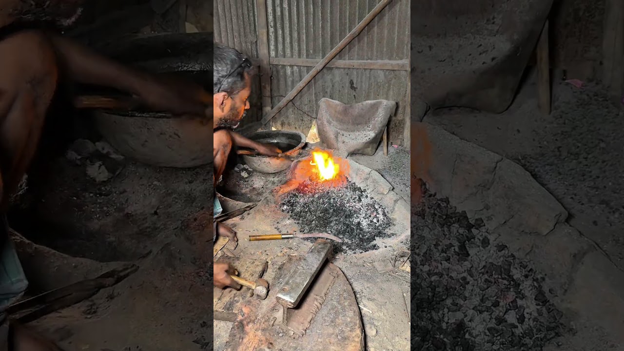 From Iron Nail to Mini Sickle – Amazing Craft 😱 #viral