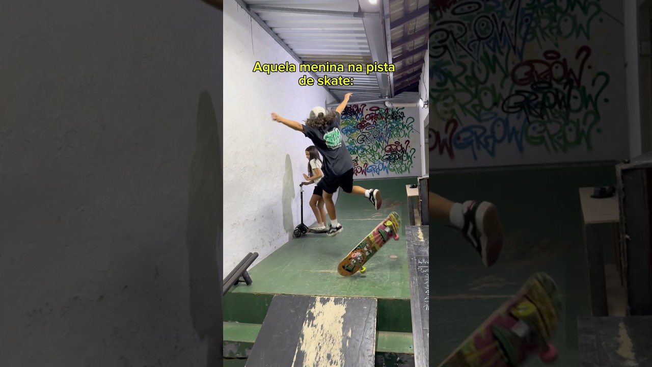Aquela menina na pista de skate! 😂 #skate #humor #skateboard #skateboarding