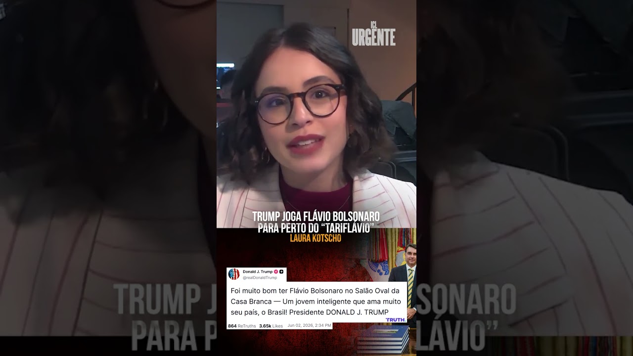 Donald Trump joga Flávio Bolsonaro para perto do “Tariflávio”
