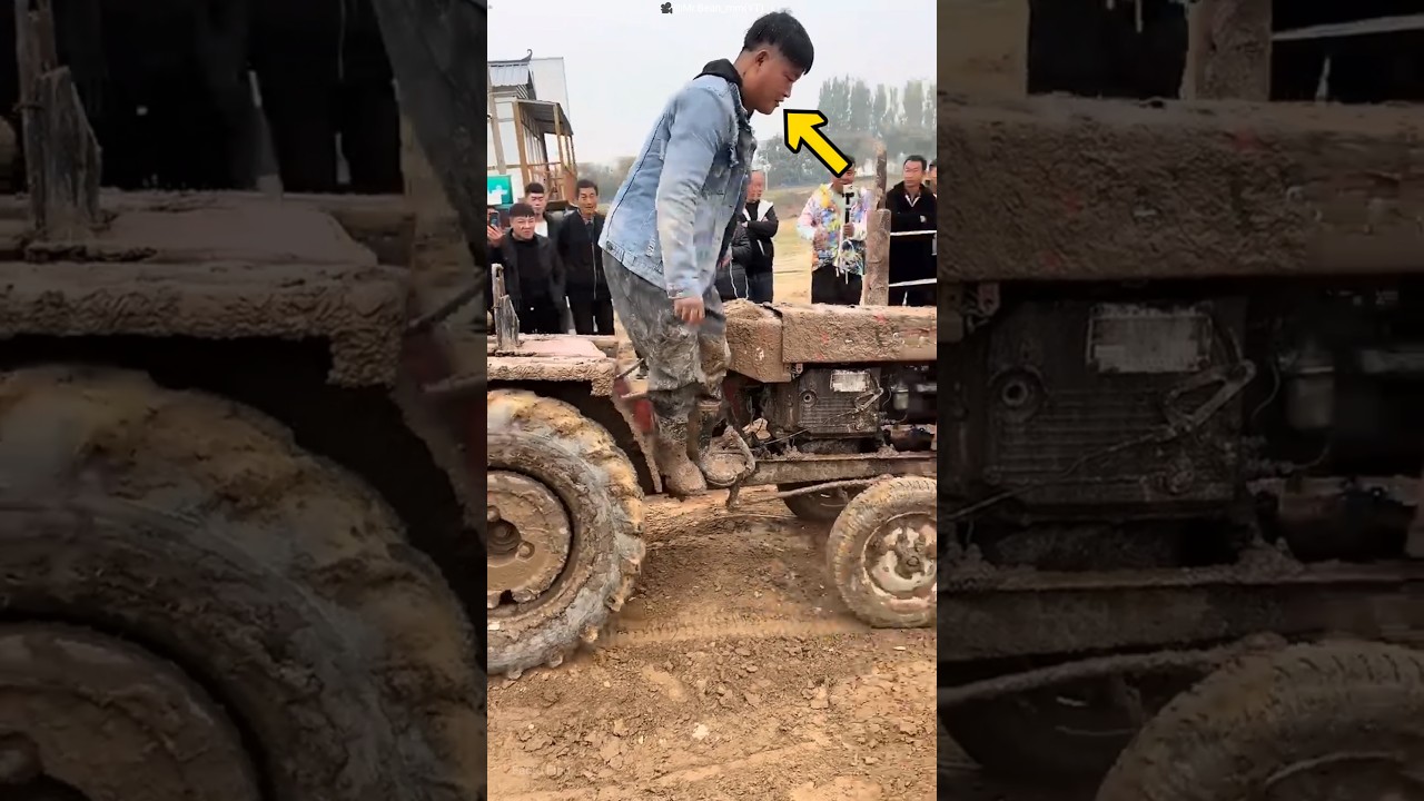 Crazy Tractor Power Test Goes Terribly Wrong! 😱🚜 #facts #shorts