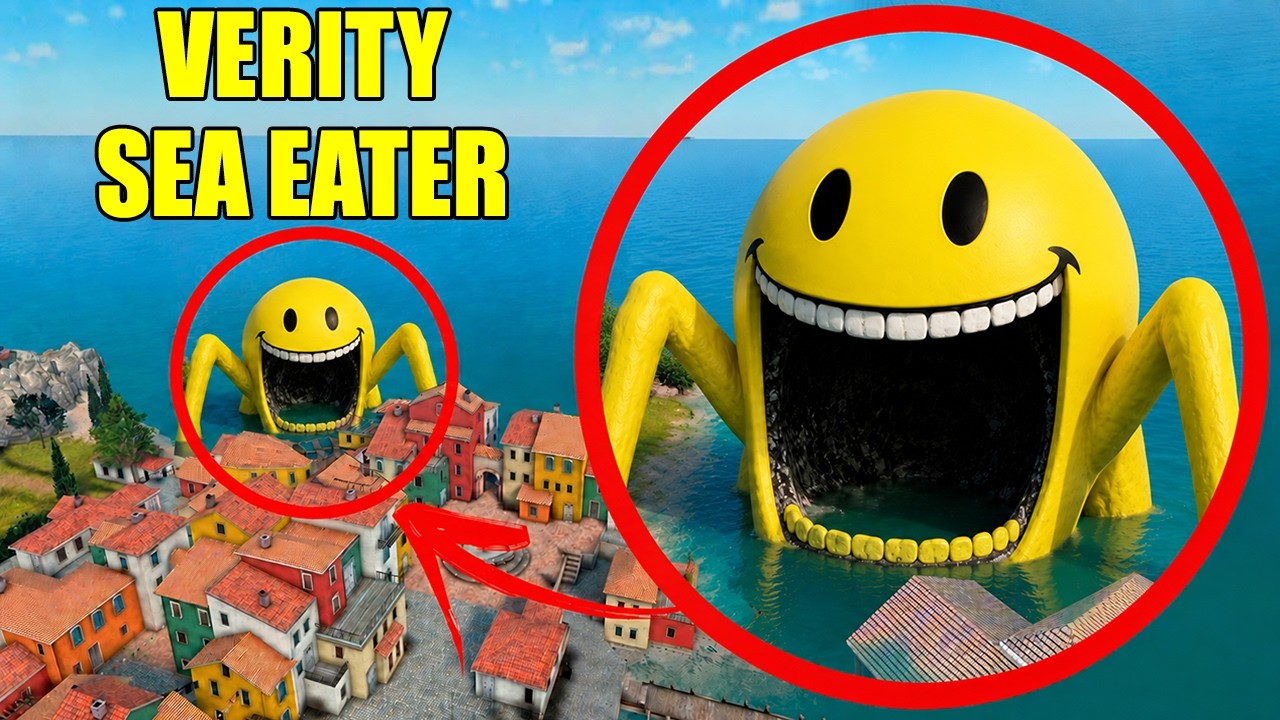 SOBREVIVI ao *VERITY™ SEA EATER* (Devorador de Oceanos) como CAÇADORES de MONSTROS! - GMOD