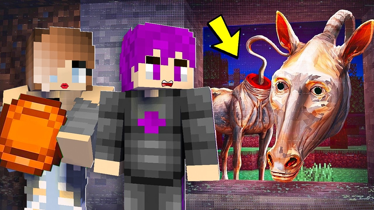 نجونا أنا ومراتي سمسمة من الحصان الملعون LONG HORSE في ماينكرافت! 😱🐴