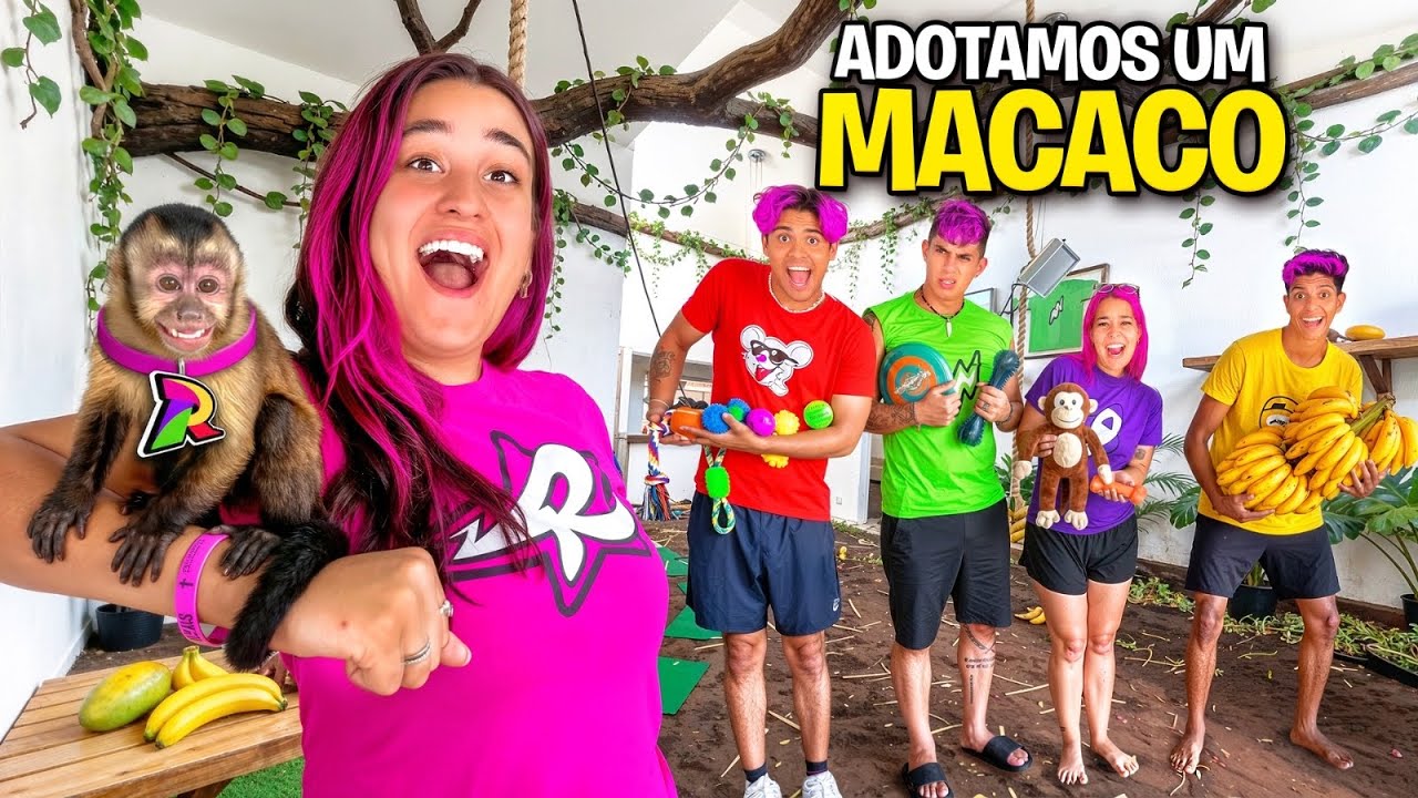ADOTAMOS UM MACACO DE ESTIMAÇÃO *Vamos ficar com ele ?