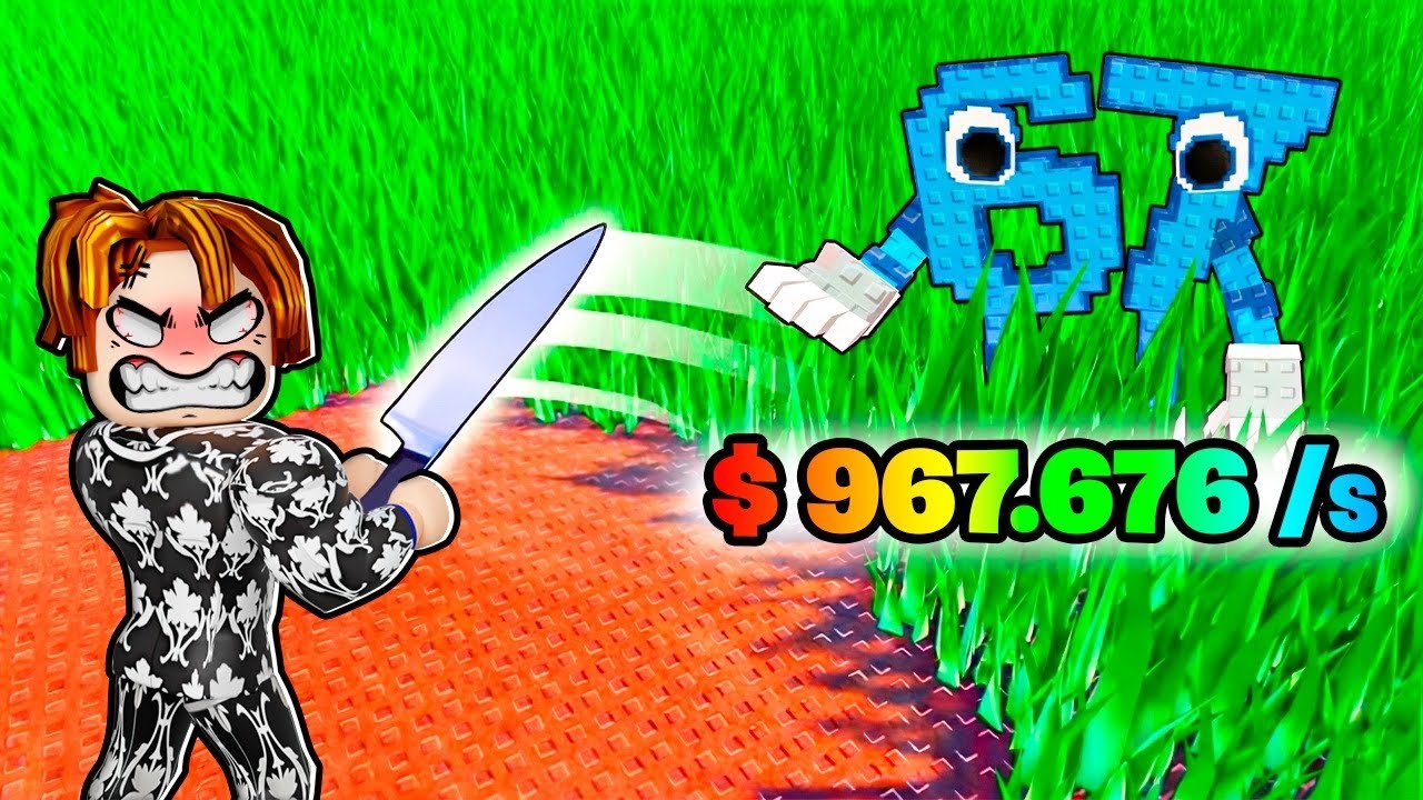 QUEM CORTAR A GRAMA PRIMEIRO PEGA O MELHOR BRAINROT NO ROBLOX