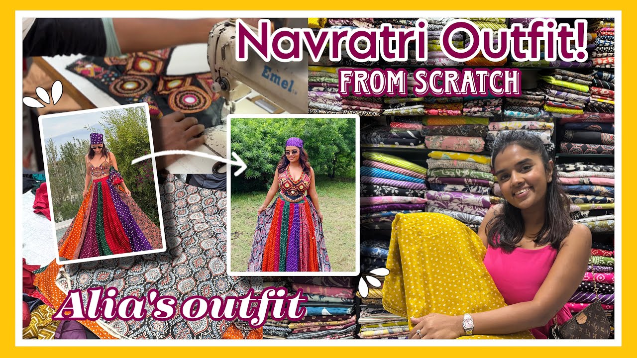 Creating a Celebrity Navratri Outfit from Scratch! 🧵😱😍