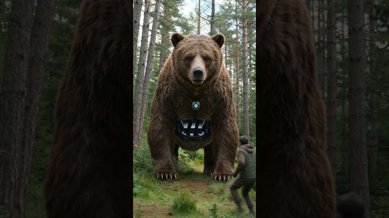 😱 The secret of a huge bear 🔥 The perfect shelter in the forest #shorts