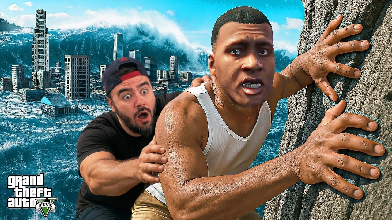 FRANKLININ EVI SULAR IÇINDE YOK OLDU - GTA 5 MODS