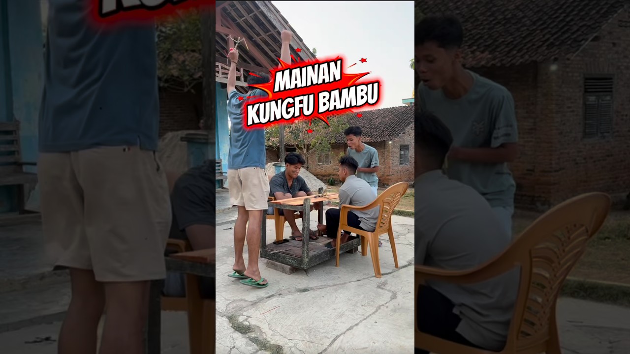 Kalian siapa nih yang pernah mainan kungfu bambu #coemdy #viral #shorts #wakotu