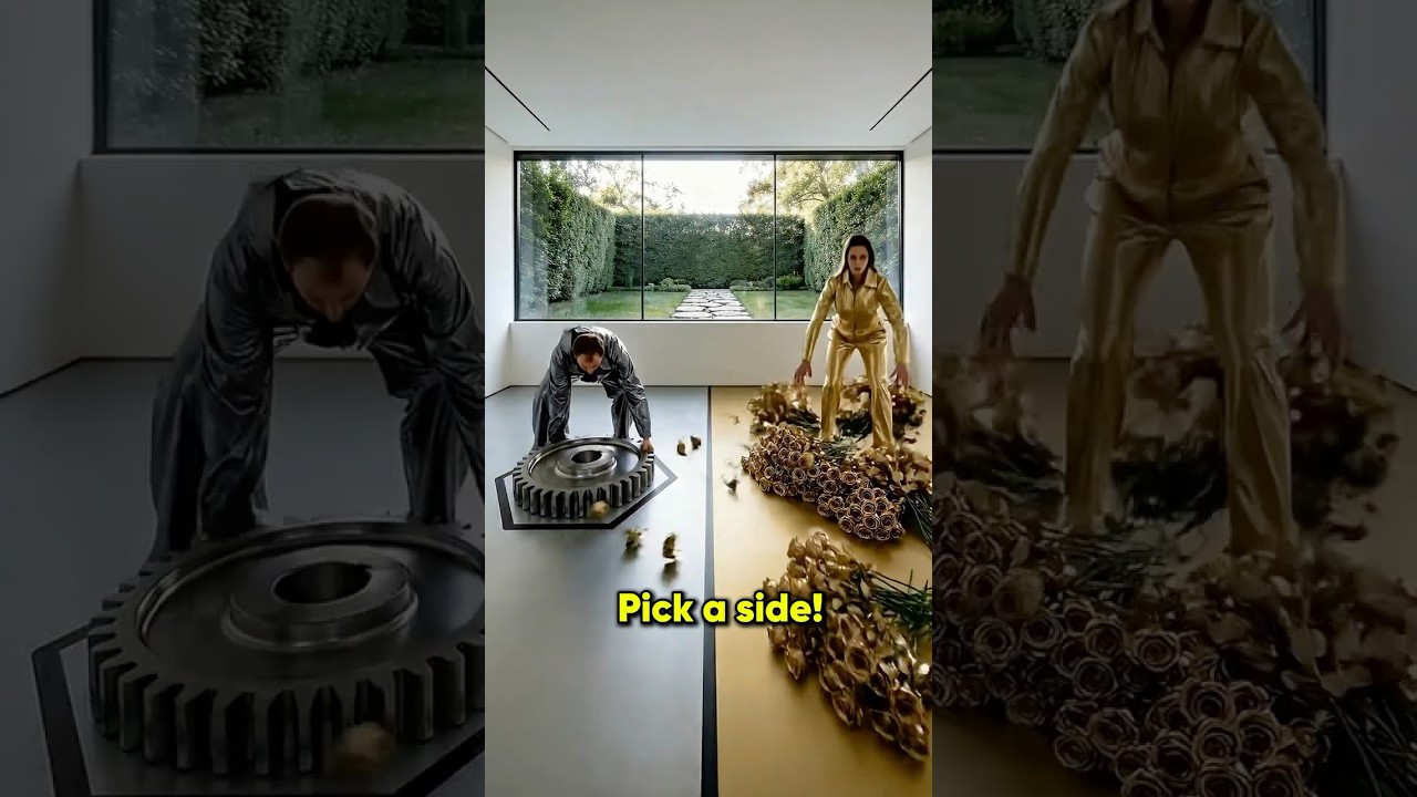 This Double Floor is Simply INSANE 🤯🩶💛 Epoxy luxury floor #epoxy #home #shorts