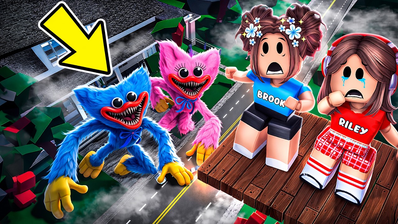 Building A SKYBASE To HIDE FROM POPPY PLAYTIME..(Brookhaven) - Published by Brook