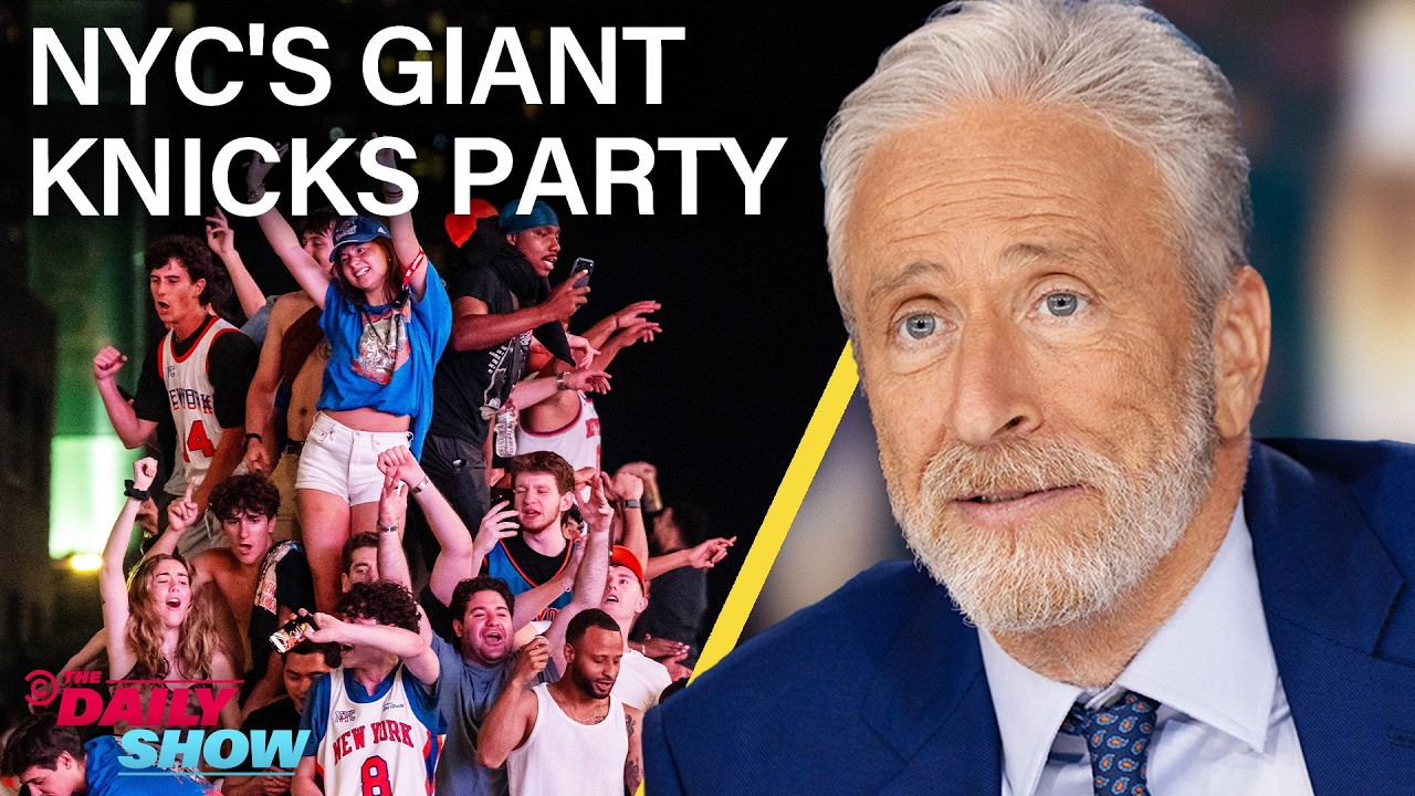 NYC's Joyous Knicks Victory Celebration vs. Trump's Joyless White House UFC Fight | The Daily Show