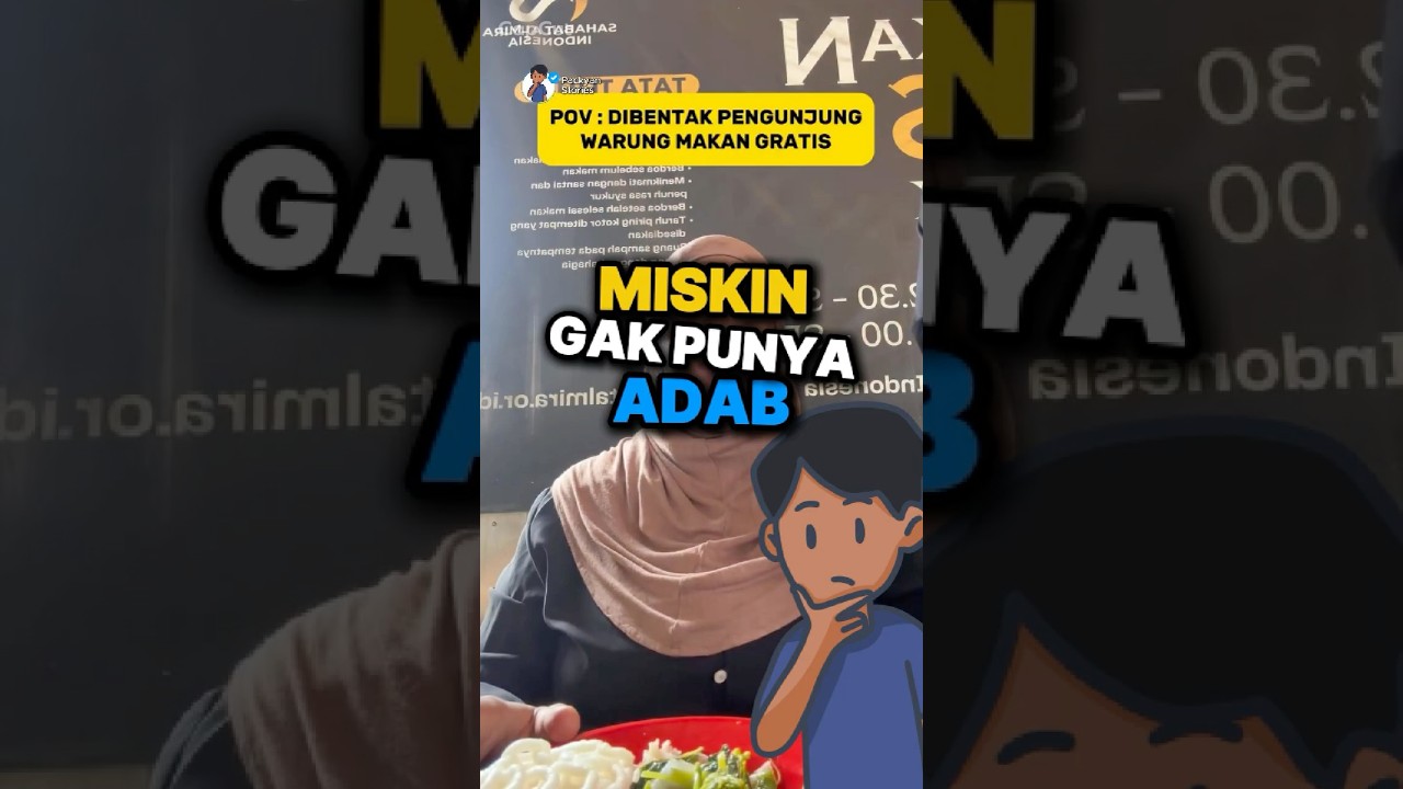 Masa yang jagain gak boleh makan? #makangratis #viral #depok #makan