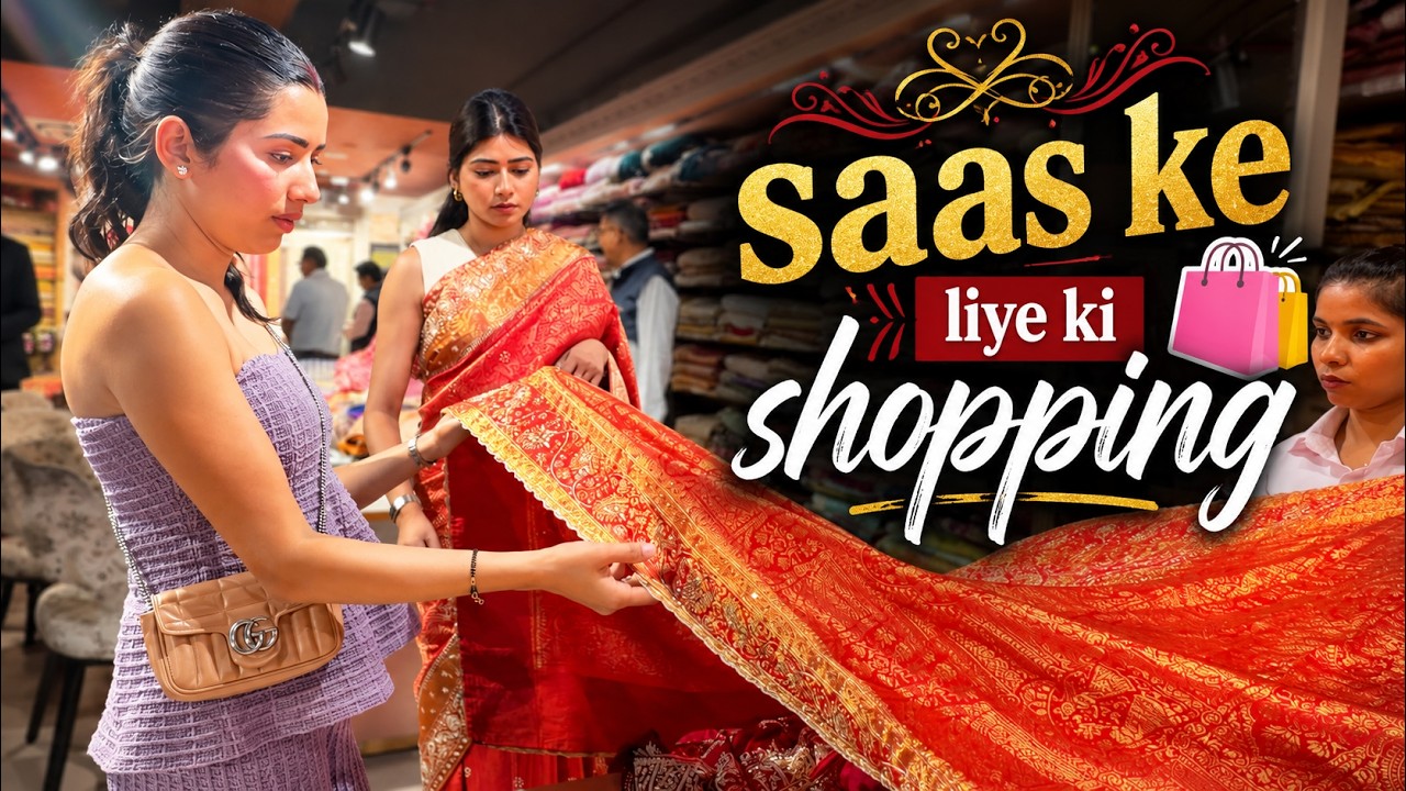 Hone Wali Saas Ji Ke Liye Khaas Saree Ki Shopping 💖