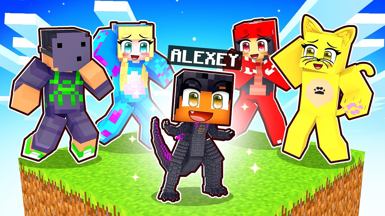FINGI ser BEBÊ GODZILLA em 1 BLOCO no Minecraft