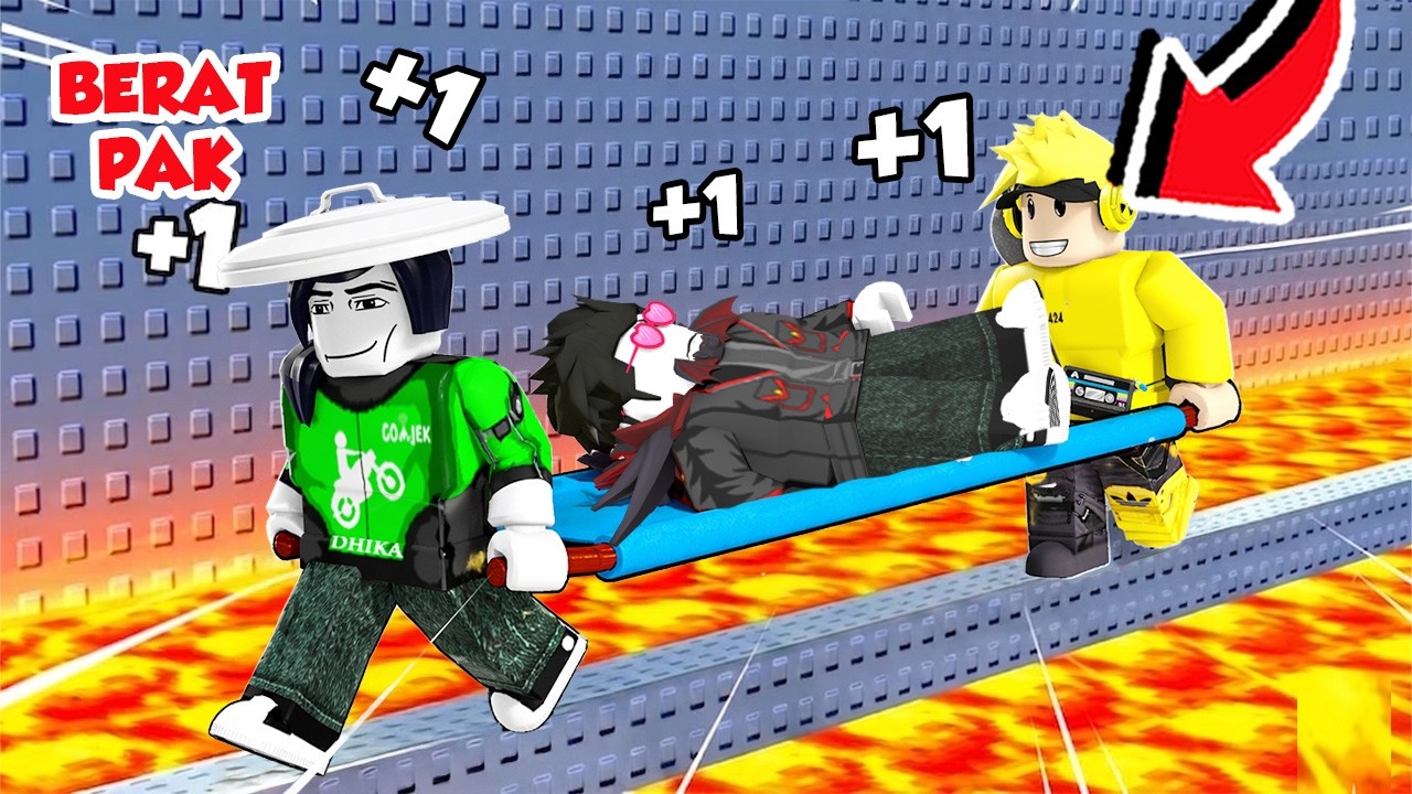 +1 KABUR DARI RINTANGAN KE RUMAH SAKIT KOCAK DI ROBLOX!!!