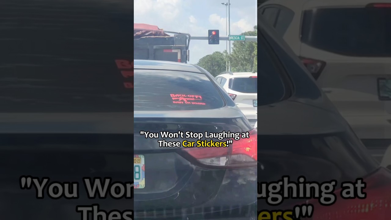 You won’t stop laughing at these car stickers🤣 #funny #fyp #carstickers #bumpsticker #car #driver