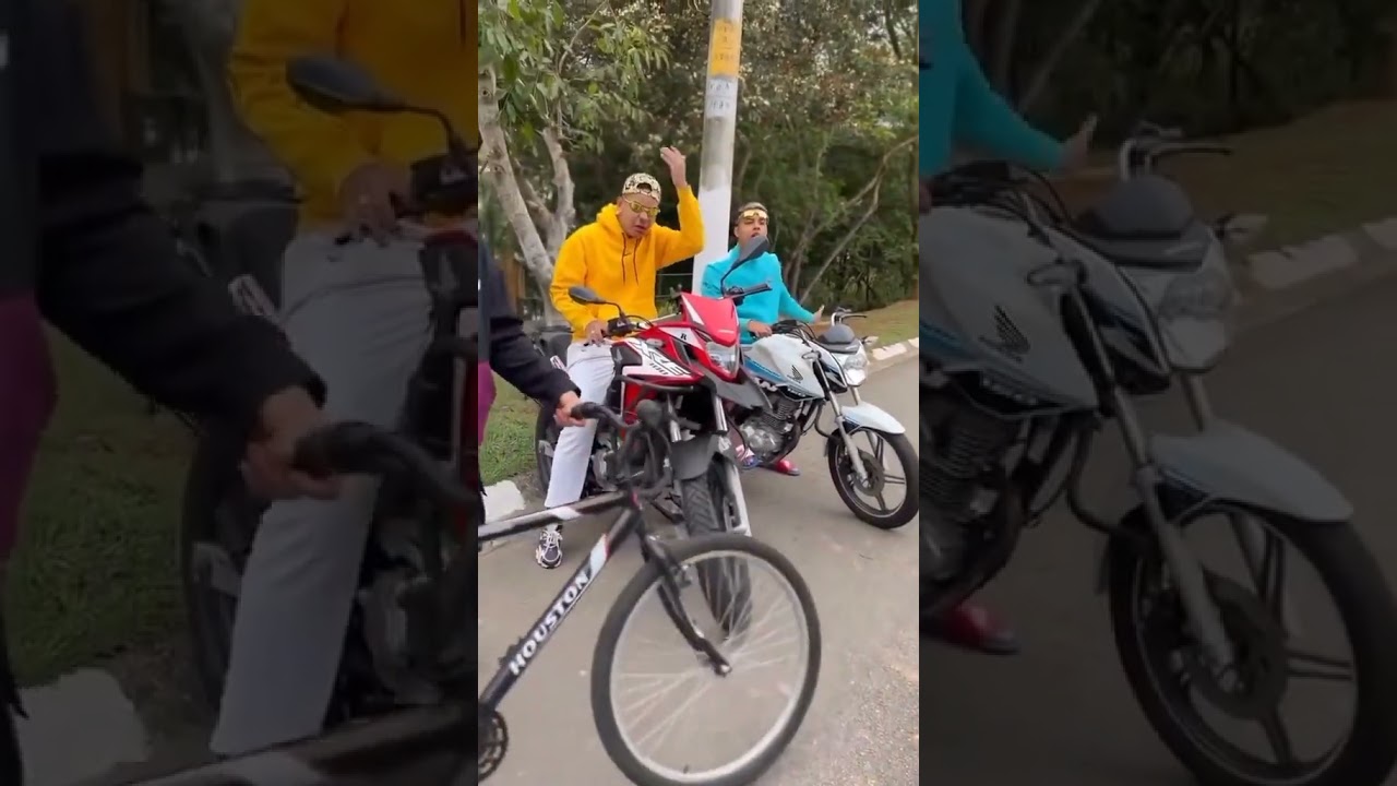 tio deixa eu dar um grau na sua bike!