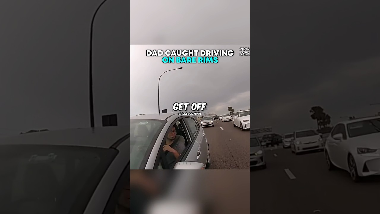 Dad CAUGHT Driving On BARE RIMS 🤯