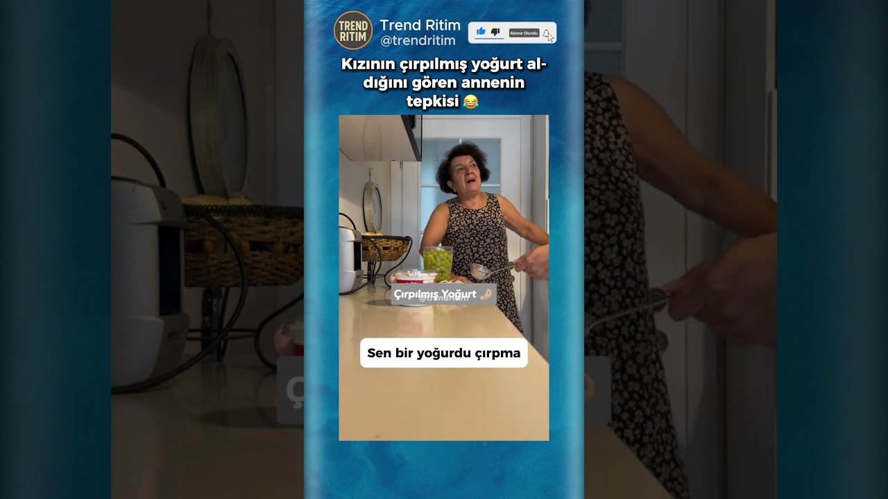 Çırpılmış Yoğurt Alan Kızına Annenin Tepkisi 😂😅