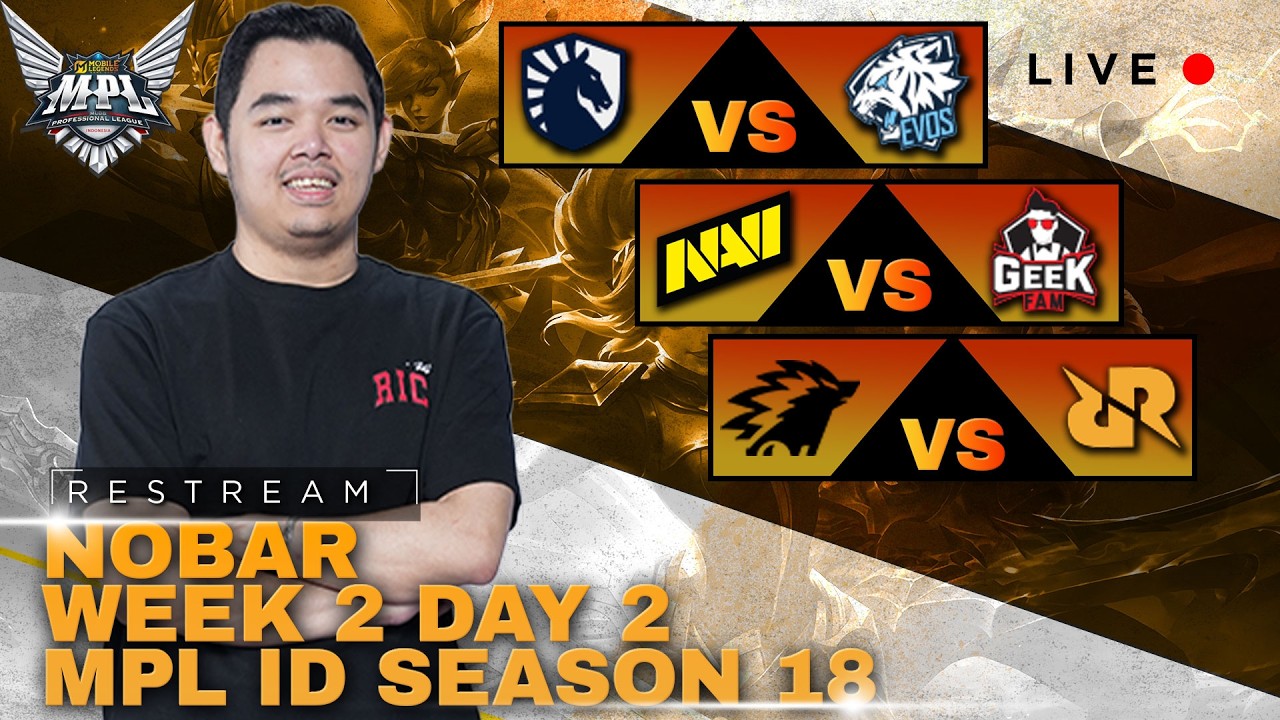 RRQ VS ONIC  | R7 RESTREAM MPL ID S18 | WEEK 2 DAY 2 top up r7store.id #mlbbidcreator