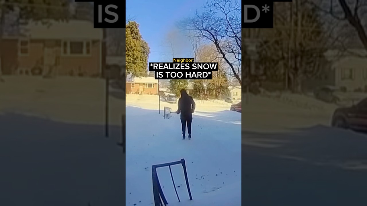 Kid Offers to Shovel Snow and Immediately Regrets It… - Published by Crisis Cams