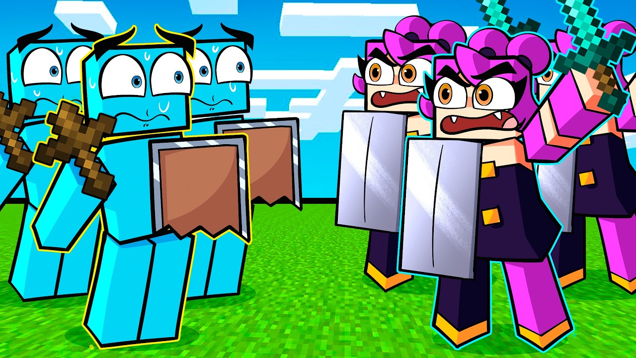 Simulando uma Guerra na Minha Civilização no Minecraft!