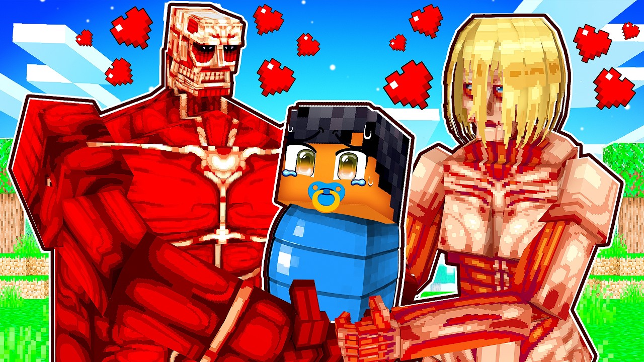 FUI ADOTADO por TITÃS no MINECRAFT