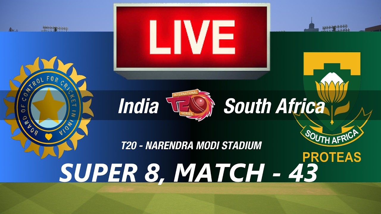 🛑LIVE- INDIA vs SOUTH AFRICA🛑T20 WORLD CUP 2026🛑IND vs SA🛑CRICKET 26 GAMEPLAY🛑LIVE MATCH STREAMING🏏