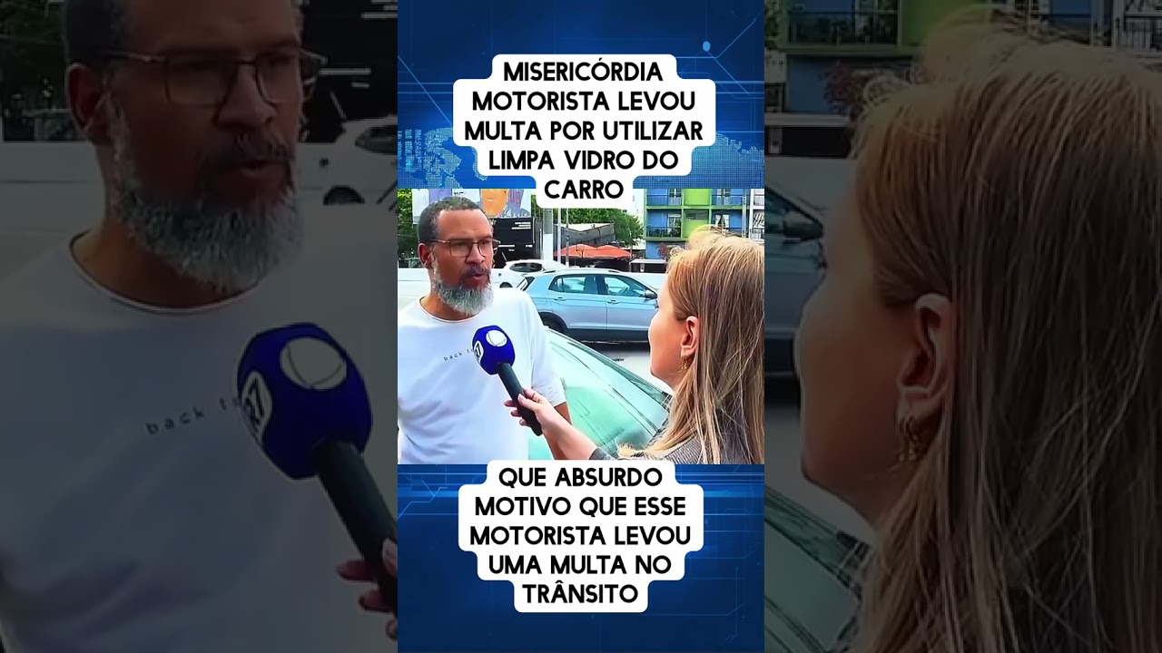 Misericórdia! Motorista levou multa por utilizar o limpa vidro do carro na hora errada