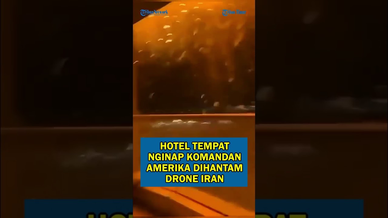 MOMEN HOTEL TEMPAT PARA KOMANDAN AMERIKA MENGINAP DIHANTAM SEBUAH DRONE IRAN