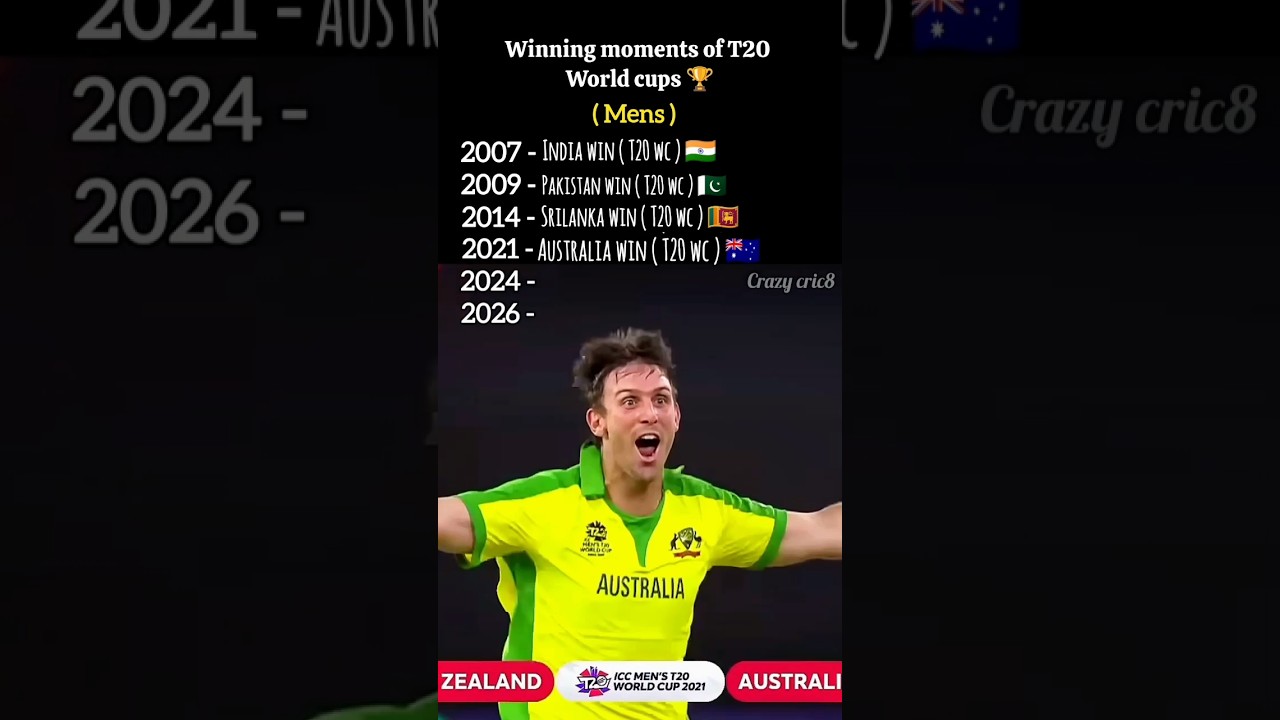 Winning moments of T20 world cup 🏆
