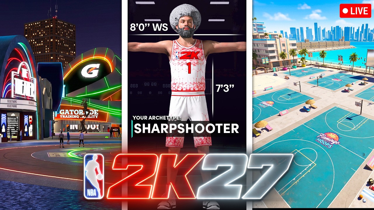 NBA 2K27 PARK, CITY, BUILDER, GAMEPLAY, AND MORE TODAY!