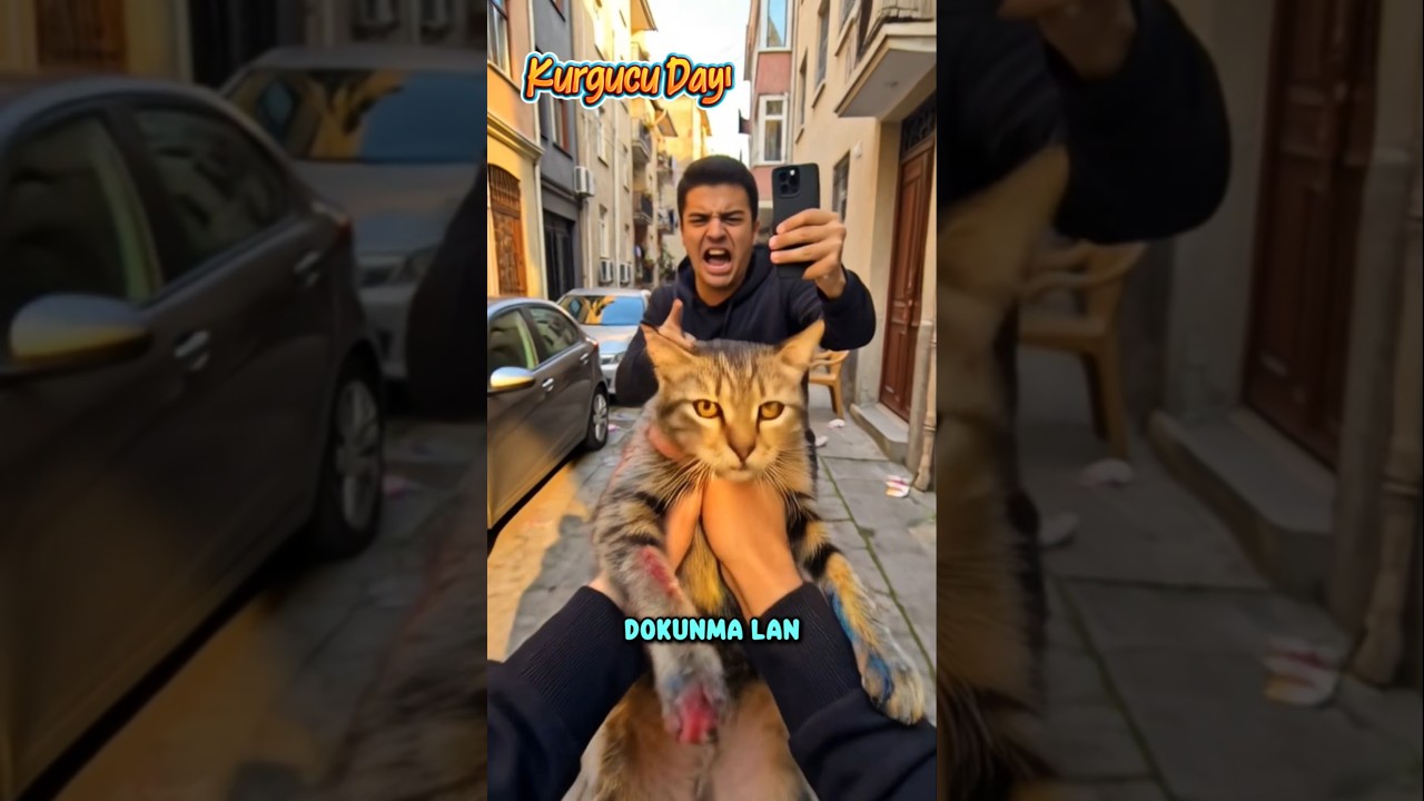 Yavru Kediyi CANİ Adamın Elinden Kurtardım...😥💔